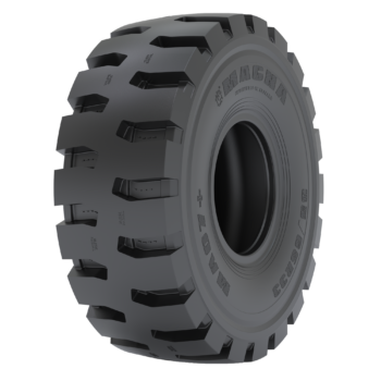 MA07+ earthmoving tyre designed for Wheel Loaders and Underground Loaders, providing excellent traction, stability, and durability in extreme working environments.
