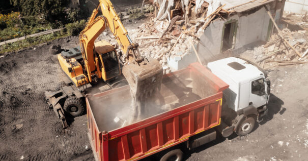 OEM Solid Tyres at a Waste Recycling